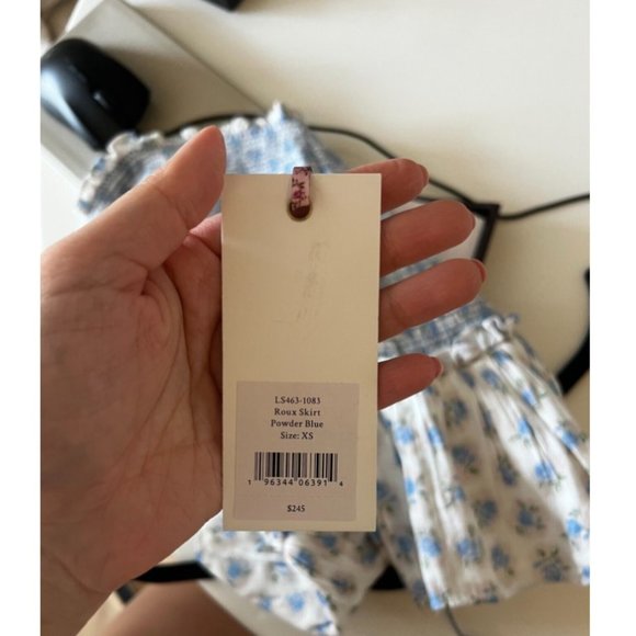 Love Shack Fancy Roux Mini Skirt XS - Picture 2 of 2